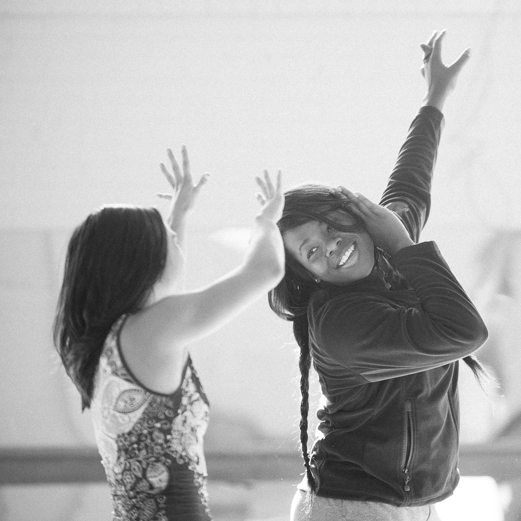 Ursula Perry and Corrine Penka of Raw Moves rehearse for Story of Eight, November 2010