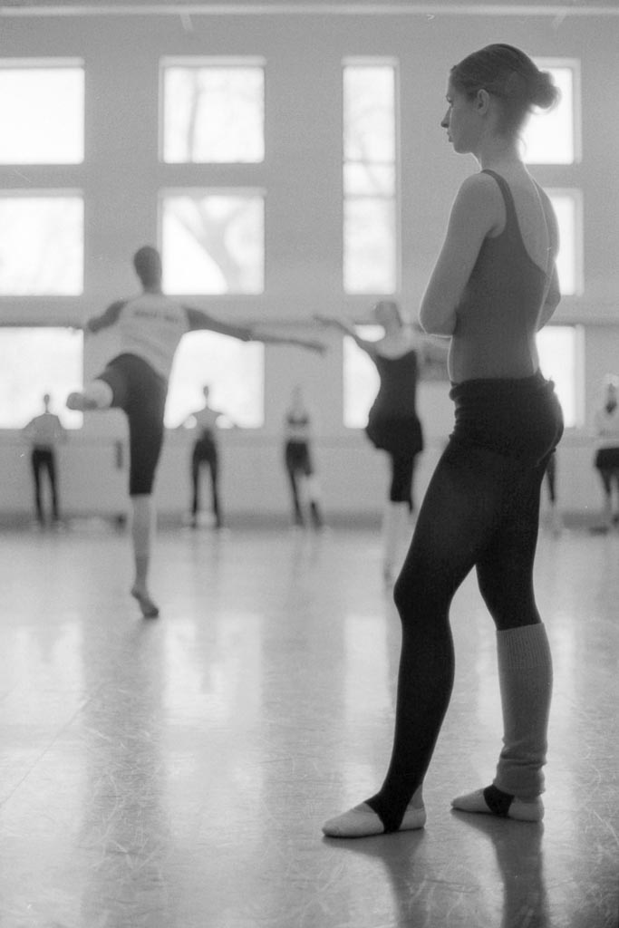 Kristina Wiselogel rehearses as the University of Utah's production of Swan Lake