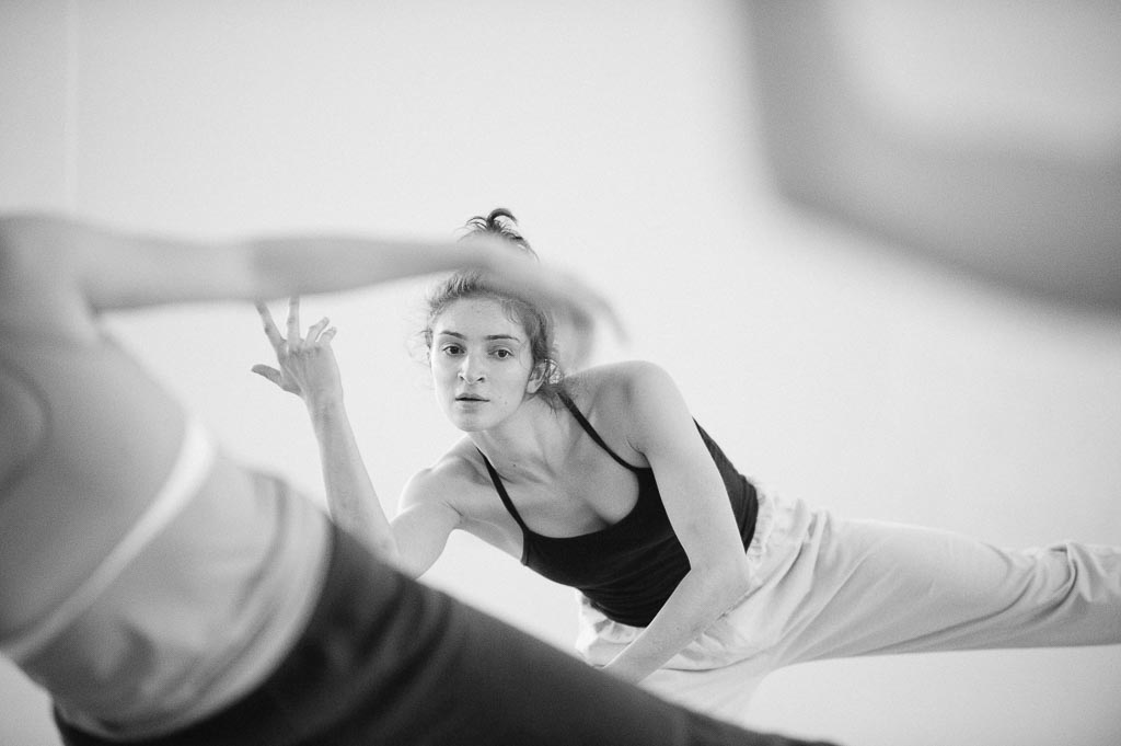 Julia Radick of Northwest Dance Project in rehearsal.