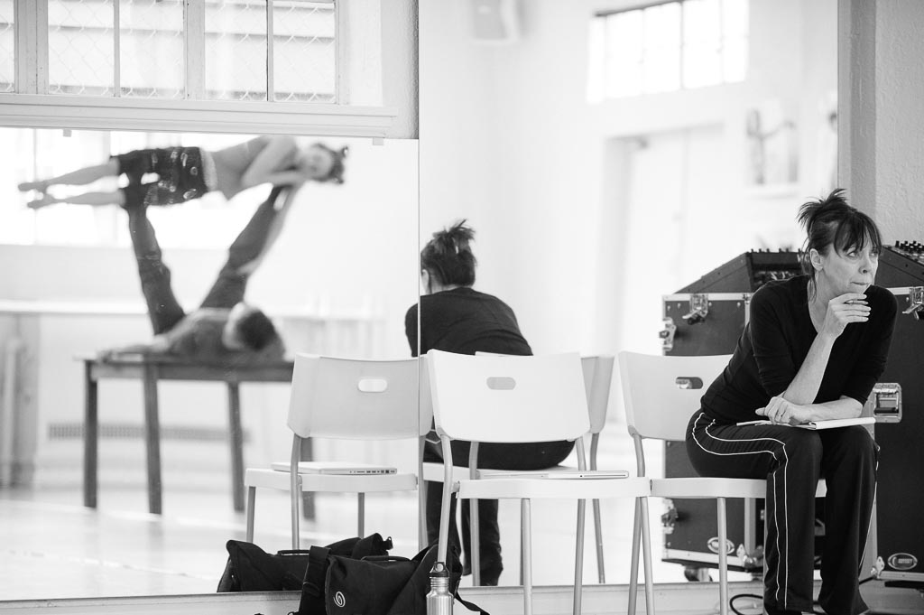 Sarah Slipper coaches Viktor Usov and Andrea Parson during her work 'A Fine Balance' for Northwest Dance Project