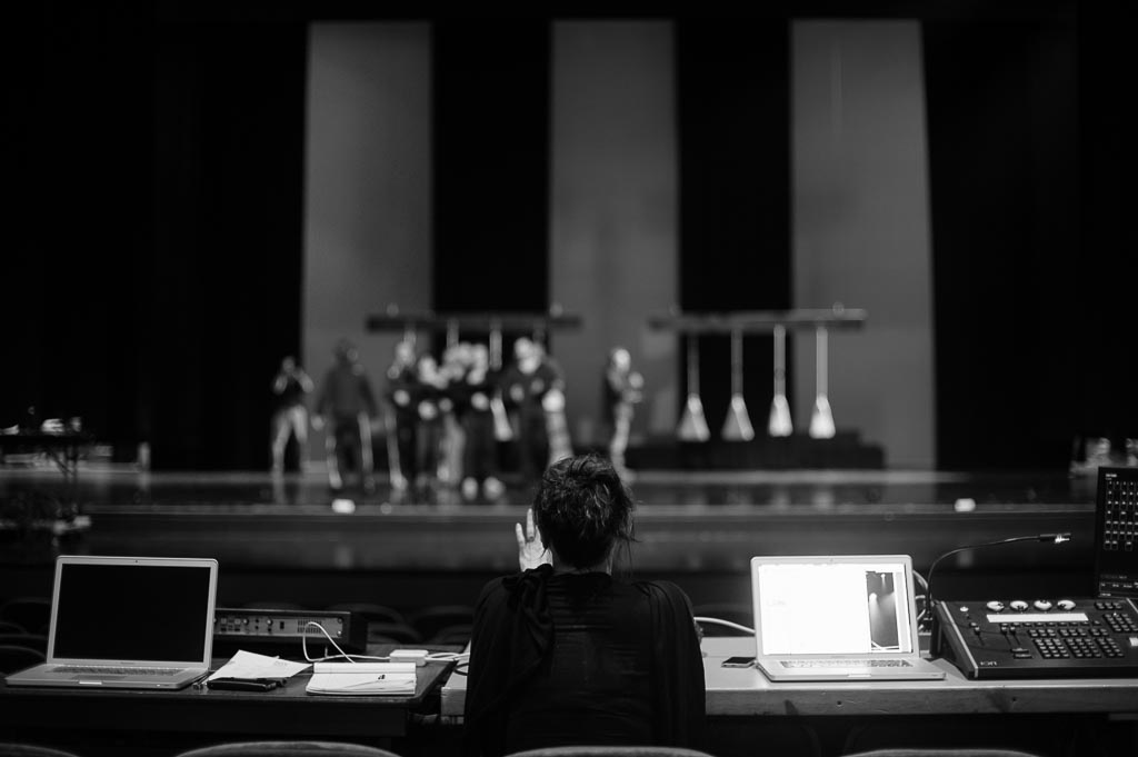 Sarah Slipper rehearses her work 'After the Shake' at the Newmark Theatre for Northwest Dance Project