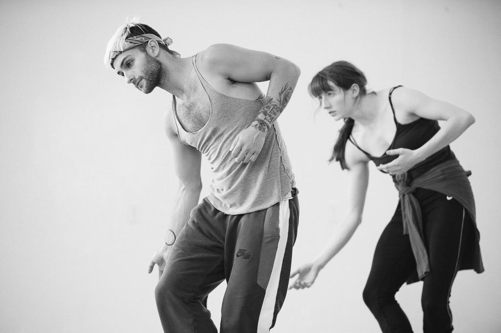 Franco Nieto and Lindsey Matheis of Northwest Dance Project rehearse Yin Yue's 'Before Dawn'