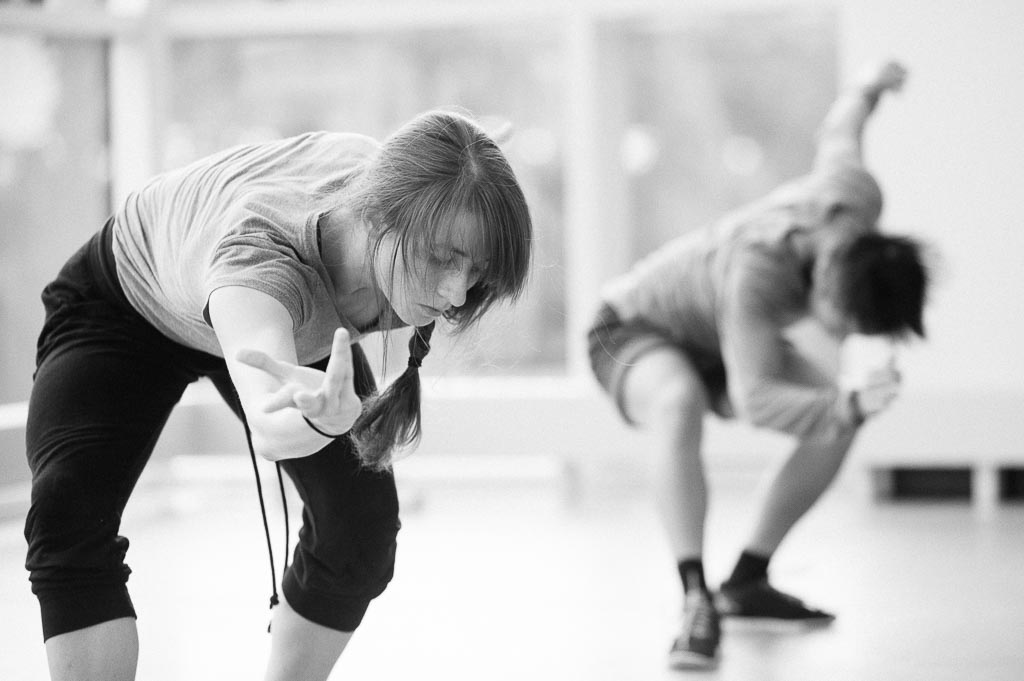 Lindsey Matheis and Ching Ching Wong of Northwest Dance Project rehearse Jiri Pokorny's 'At Some Hour You Return'