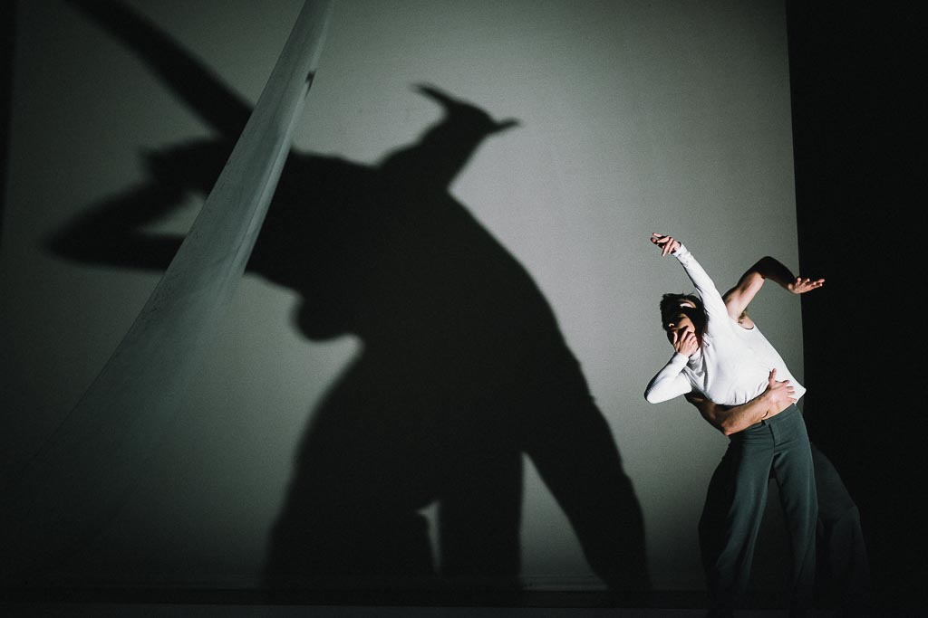 Ching Ching Wong and Viktor Usov of Northwest Dance Project rehearse Ihsan Rustem's 'Yidam'