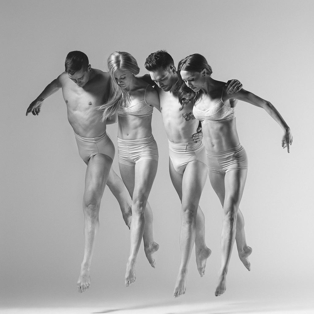 Eldon Johnson, Molly Davenport, Chase Wise, and Dayna Marshall of Odyssey Dance Theatre